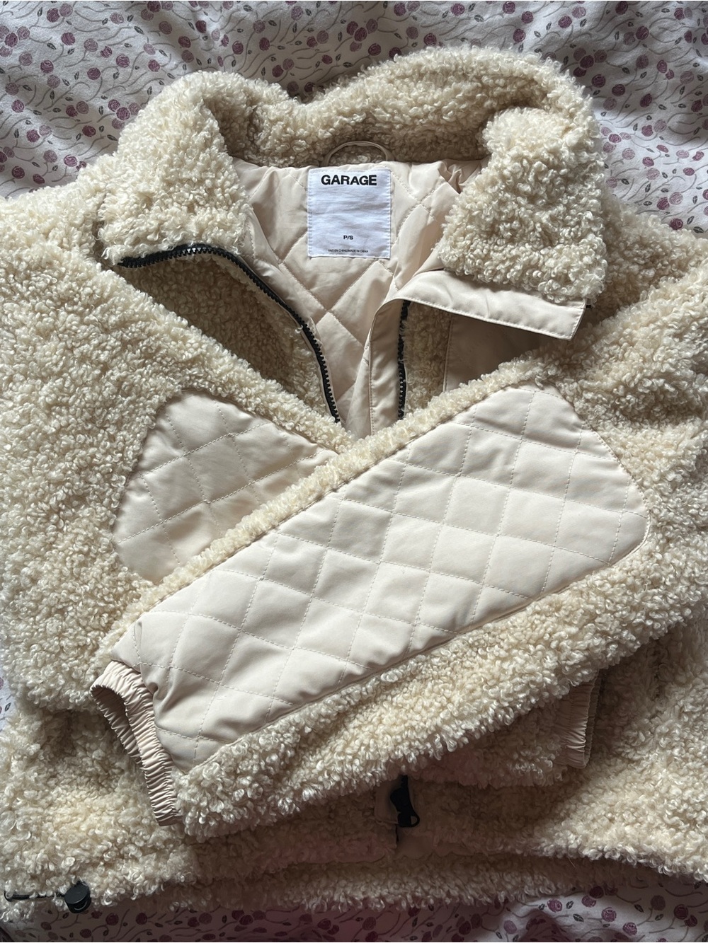 garage fluffy sherpa/teddy jacket